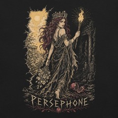 Persephone Goddess T Shirt Dark Fantasy Gothic Pagan Underworld Queen Tee XS-5XL