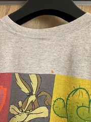 1996 Warner Bros Wile E. Coyote Road Runner Cartoon Shirt Size 2XL Looney Tunes