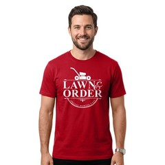 Lawn & Order T-Shirt | Funny Lawn Mowing Shirt | Gardening & Landscaping Gift