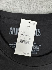Guns N Roses Shirt Mens 2XL Black Athletic Fit Band Tee Classic Rock Music New