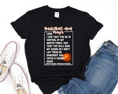 Basketball Mom Shirt Suppoter Mother Tee Game Day Shirt Mothers Day Gift Shirt