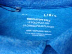 NWT Under Armour Loose Fit Playoff polo, mens L, XL, or XXL, blue, orange stripe