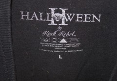 Halloween 2 Mask by Rock Rebel Size Large Black Shirt “Wear A Mask” Blood…