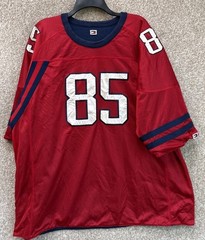 Vintage 90s Tommy Hilfiger Mens Size 2XL Reversible Jersey T-Shirt #85 Blue Red