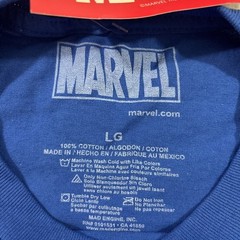 Marvel SpiderMan Costume T-Shirt Graphic Tee Blue Superhero Comic Book