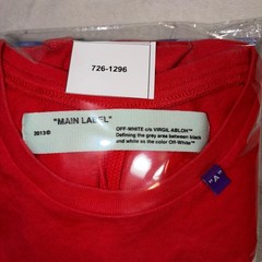 Off-White Bernini Business Casual Red Long Sleeve T-Shirt OMAB001F1818501 Mens M