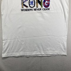 Vintage Hong Kong T Shirt Wonders Never Cease Embroidered Super Detailed Large