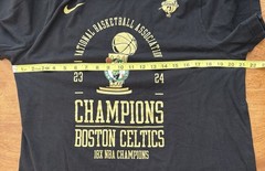 Boston Celtics 23-24 NBA World Champions Men’s Medium Nike Black S/S T-Shirt Tee