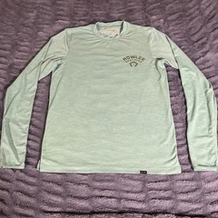 Howler Brothers HB Tech T Sage Green Heather UPF 50+ Long Sleeve Sun Shirt Small
