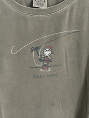 Life Is Good Long Sleeve Fisherman, Camping, Outdoors Shirt. Olive Green XXL