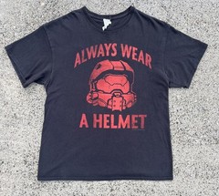 Vintage Y2K Master Chief Helmet Promo T Shirt L Microsoft XBOX Bungie HALO