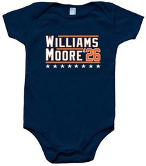 Caleb Williams DJ Moore 2026 Chicago Creeper Romper One Piece BABY