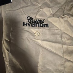 Hyundai Dealership Salesman XL Shirt Jonathan Corey Capitol Hyundai Button