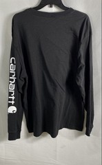 Carhartt Men’s Black K231 Loose Fit Cotton Graphic Long Sleeve T-Shirt Sz L