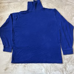 JOHN ASHFORD Men”S Blue Long Sleeve cotton turtleneck shirt size XL