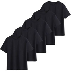 Uneek 5 PACK Unisex Mens CLASSIC T-SHIRT Plain 100% Cotton Blank Tee T shirt TOP