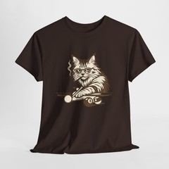 Lustige Katze Billard T-Shirt, Pool Katze Shirt, Billiard Cat Tee, Geschenk für