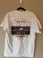 PacSun Men’s T-Shirt Fuyouhou Mt Fuji Graphic White Crew Neck Size Large