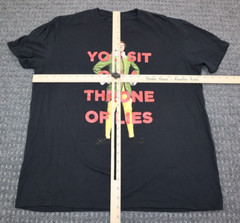 elf New Line Ripple Junction T Shirt Adult Size XL “You Sit on a Throne of Lies”
