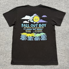 Fall Out Boy T Shirt Mens Medium Black Stardust Tour Promo Band Tee Punk Emo Y2K
