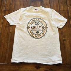 Kelly’s Westport Inn Kansas City Shirt Mens Large White Irish Pub Bar MV Sport