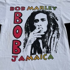 Vintage Bob Marley L Single Stitch Tee-Shirt 70s Graphic Rasta Reggae Jamaica