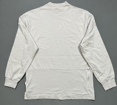 Nike long sleeve mock neck top in Light Bone featuring a small swoosh logo