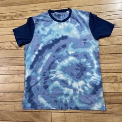HOLLISTER California Tie Dye T Shirt Men M Light Purple Blue Hippie Retro Boho M