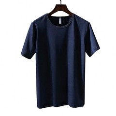 Men’s Ice Silk Half Sleeve Top Polyester Quick Dry Lightweight Regular