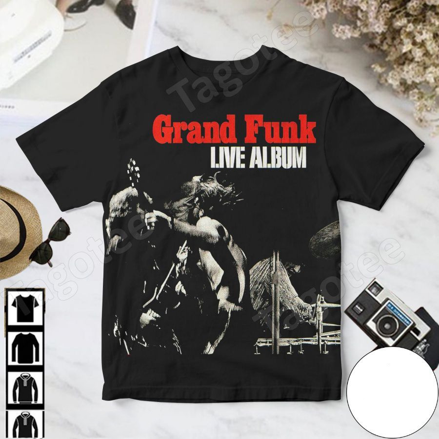 Hot New Grand Funk Railroad Live All Over Print Shirt 3D Full Sizes Tee SE1900