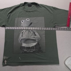 Vintage 90s Kermit Clein Under Where Shirt XL Changes Muppets Single Stitch USA