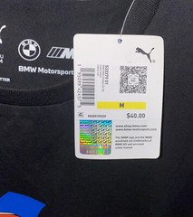 PUMA BMW MOTORSPORTS MMS VINTAGE CAR TEE 1975 BMW M-SPORT BLACK SHIRT 533379-01