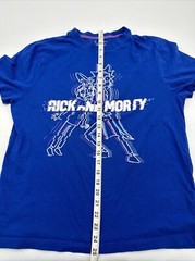 Rick And Morty T-Shirt Youth Boy X-Large Blue Graphic Print…#3877