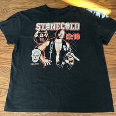 Stone Cold Steve Austin Black T-Shirt Graphic Print, Men’s XL