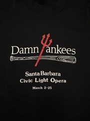 Vintage Santa Barbara Opera Shirt Damn Yankees Black XL Stedman Super Hi USA