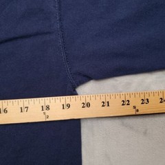 Vintage Pluma Shirt Men Blue Heavyweight Cotton Crewneck Blank Made in USA Tee