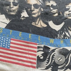 Rolling Stones Steel Wheels 1989 Shea Stadium Concert T Shirt Single Stitch USA