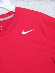 Nike Shirt Adult Large Red Swoosh Logo Dri-Fit Activewear Sports Outdoor Mens