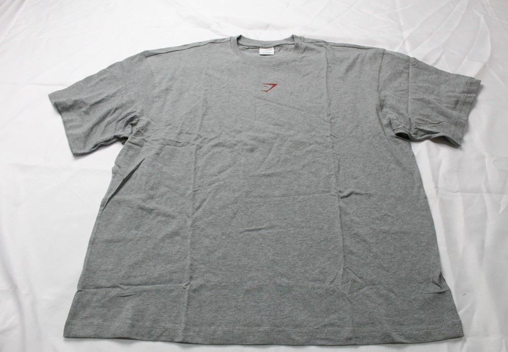 Gymshark Men’s Power Oversized Fit t-Shirt CN6 Charcoal Core Marl Size XL NWT