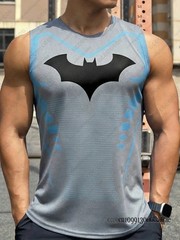 DC Comic Batman Series Fitness Tank Top For Men Summer Man Muscle Sleeveless Ves