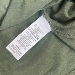 LL Bean Henley Shirt Mens XXXL Merino Wool Blend Slightly Fitted Olive Green 3XL
