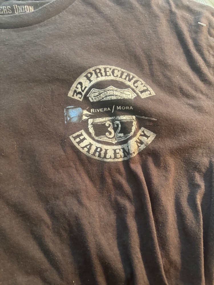 32nd Precient NYPD Harlem t shirt RIP jan 2022 2 officers last watch nm+ L
