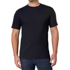 6 Piece Black Color Crew Round Neck TShirt Tee T Under Shirts Men Man Adult