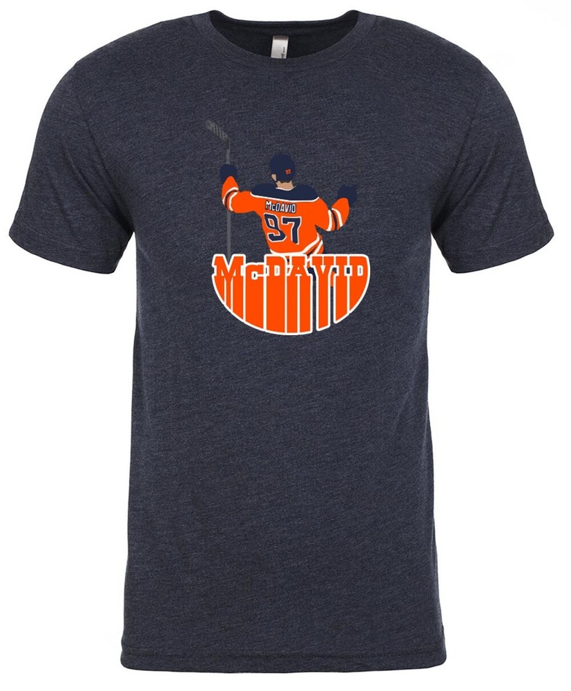 TRIBLEND Connor McDavid Edmonton Oilers Pic Logo T-Shirt