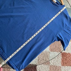 Vintage 90s Nike Embroidered Swoosh Tee | Faded Blue | Size XL