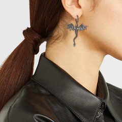 Dragon Dangle Drop Earrings for Men Stainless Steel Gothic Punk Dragon Earrin…