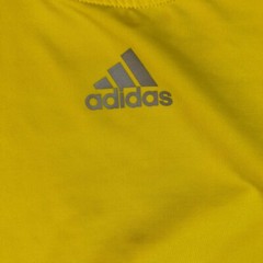 Adidas Shirt Mens Medium Yellow Climacool Sportswear Outdoor Athletic logo