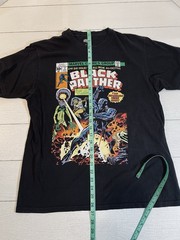 Black Panther Marvel Comics Cover MCU Men’s Large Black T-Shirt Retro