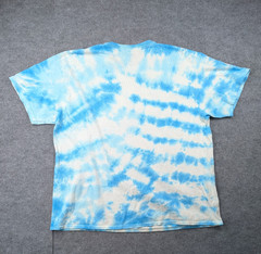 Liquid Blue Alice In Wonderland Shirt Men XXL Tie Dye Blue Retro Cartoon Graphic