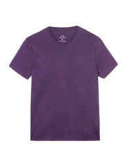 Armani Exchange Men Pima Cotton Crew Neck Shirt Eggplanet LARGE